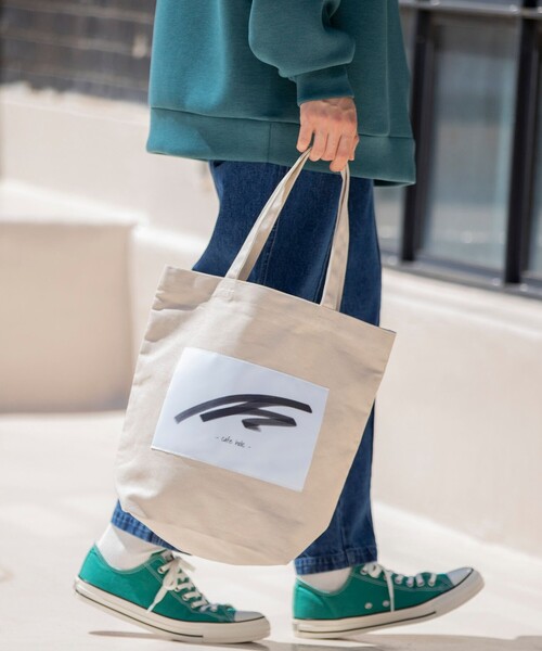 coen by Mr.SZK(コーエンバイミスタースズキ)の「- cafe holic - カフェプリントトートバッグ【coen × Mr.SZK】-(トートバッグ・メンズ・ライトグレー/ホワイト/ブラウン・FREE)」の14枚目の写真