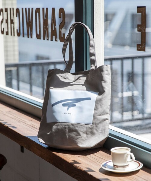 coen by Mr.SZK(コーエンバイミスタースズキ)の「- cafe holic - カフェプリントトートバッグ【coen × Mr.SZK】-(トートバッグ・メンズ・ライトグレー/ホワイト/ブラウン・FREE)」の19枚目の写真