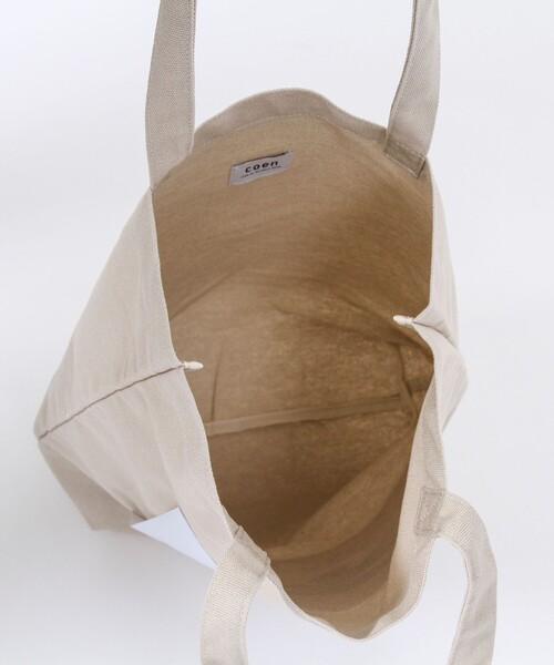 coen by Mr.SZK(コーエンバイミスタースズキ)の「- cafe holic - カフェプリントトートバッグ【coen × Mr.SZK】-(トートバッグ・メンズ・ライトグレー/ホワイト/ブラウン・FREE)」の7枚目の写真