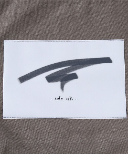 coen by Mr.SZK(コーエンバイミスタースズキ)の「- cafe holic - カフェプリントトートバッグ【coen × Mr.SZK】-(トートバッグ・メンズ・ライトグレー/ホワイト/ブラウン・FREE)」の9枚目の写真
