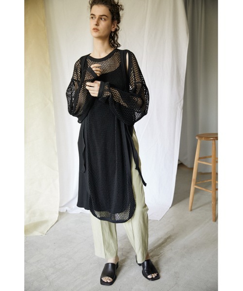 BLACK BY MOUSSY（ブラックバイマウジー）の「mesh bolero（メッシュボレロ）（カーディガン/ボレロ・レディース・ホワイト/ブラック・FREE）」の9枚目の写真