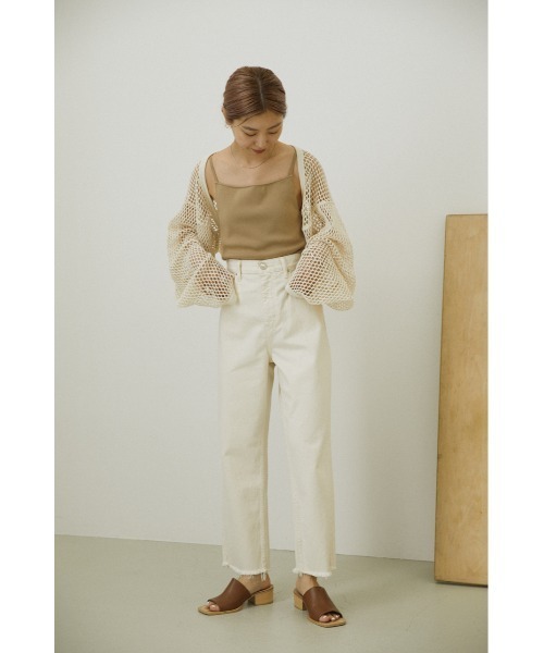 BLACK BY MOUSSY（ブラックバイマウジー）の「mesh bolero（メッシュボレロ）（カーディガン/ボレロ・レディース・ホワイト/ブラック・FREE）」の19枚目の写真