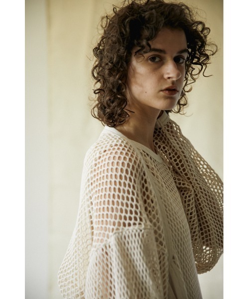 BLACK BY MOUSSY（ブラックバイマウジー）の「mesh bolero（メッシュボレロ）（カーディガン/ボレロ・レディース・ホワイト/ブラック・FREE）」の18枚目の写真