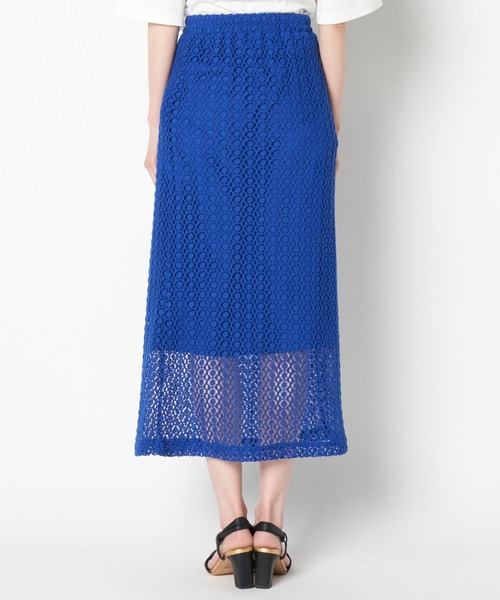 neigh(ネイ)の「neigh/N211-758 レースSK(スカート・レディース・ライトブルー/ブルー・FREE)」の5枚目の写真