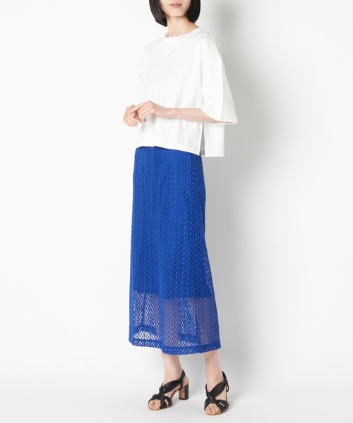 neigh(ネイ)の「neigh/N211-758 レースSK(スカート・レディース・ライトブルー/ブルー・FREE)」の7枚目の写真