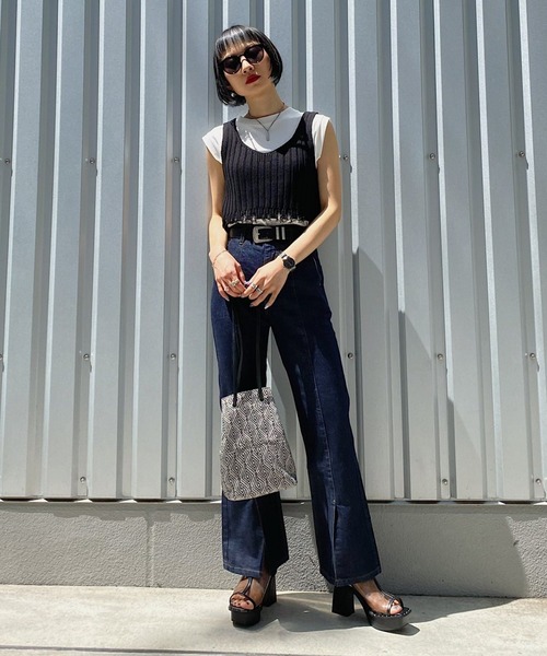 PAGEBOY(ページボーイ)の「ダメージニットビスチェ(その他トップス・レディース・ブラック/オフホワイト/ブラウン系その他・FREE)」の12枚目の写真