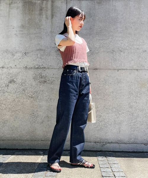 PAGEBOY(ページボーイ)の「ダメージニットビスチェ(その他トップス・レディース・ブラック/オフホワイト/ブラウン系その他・FREE)」の5枚目の写真