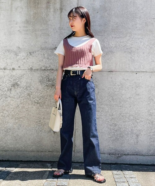 PAGEBOY(ページボーイ)の「ダメージニットビスチェ(その他トップス・レディース・ブラック/オフホワイト/ブラウン系その他・FREE)」の21枚目の写真