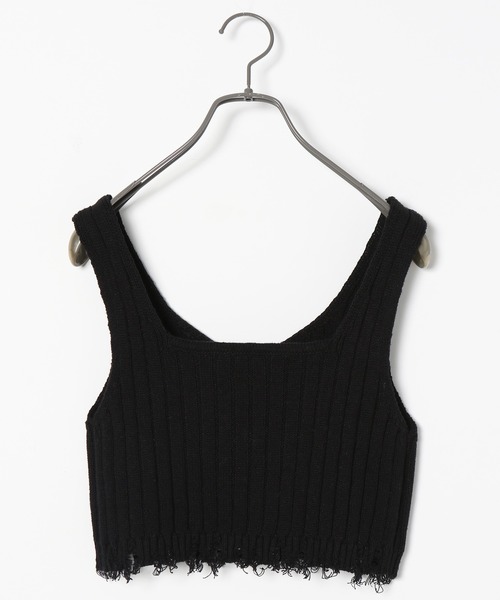 PAGEBOY(ページボーイ)の「ダメージニットビスチェ(その他トップス・レディース・ブラック/オフホワイト/ブラウン系その他・FREE)」の8枚目の写真