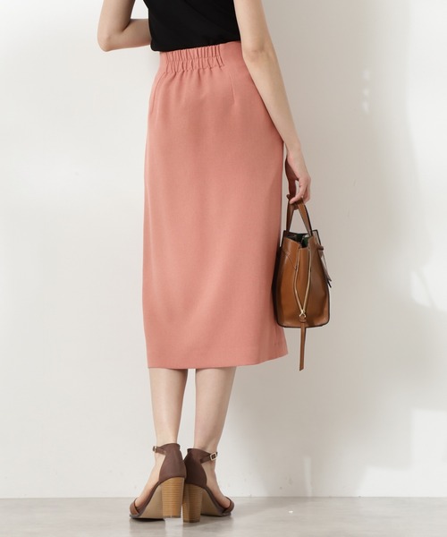 N.（N. Natural Beauty Basic）（エヌエヌナチュラルビューティーベーシック）の「ゴールドボタンラップスカート（スカート・レディース・ベージュ/ネイビー/ピンク・MEDIUM）」の13枚目の写真