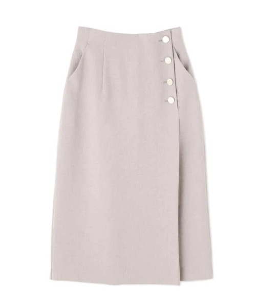 N.（N. Natural Beauty Basic）（エヌエヌナチュラルビューティーベーシック）の「ゴールドボタンラップスカート（スカート・レディース・ベージュ/ネイビー/ピンク・MEDIUM）」の17枚目の写真