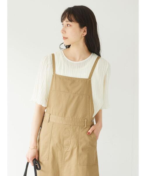 Sugar spoon(シュガースプーン)の「・SUGAR SPOON ツイルサロペットスカート*(サロペット/オーバーオール・レディース・ベージュ/グレー/ブルー/グリーン系その他3・FREE)」の10枚目の写真