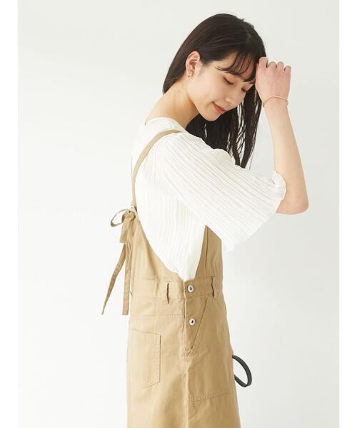 Sugar spoon(シュガースプーン)の「・SUGAR SPOON ツイルサロペットスカート*(サロペット/オーバーオール・レディース・ベージュ/グレー/ブルー/グリーン系その他3・FREE)」の11枚目の写真