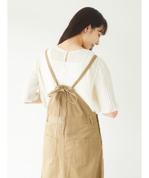 Sugar spoon(シュガースプーン)の「・SUGAR SPOON ツイルサロペットスカート*(サロペット/オーバーオール・レディース・ベージュ/グレー/ブルー/グリーン系その他3・FREE)」の12枚目の写真