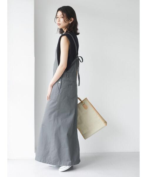 Sugar spoon(シュガースプーン)の「・SUGAR SPOON ツイルサロペットスカート*(サロペット/オーバーオール・レディース・ベージュ/グレー/ブルー/グリーン系その他3・FREE)」の19枚目の写真