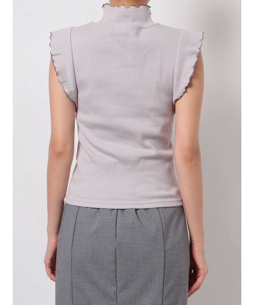 dazzlin（ダズリン）の「メローリブフレンチスリーブトップス（Tシャツ/カットソー・レディース・ブラック/ベージュ/グレー/グリーン・FREE）」の11枚目の写真