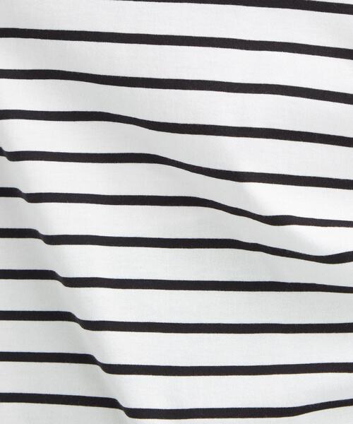 green label relaxing(グリーンレーベルリラクシング)の「FFC 袖デザイン ノースリーブ カットソー / ボーダー(Tシャツ/カットソー・レディース・ダークグレー/その他1/ケリー/ホワイト・FREE)」の7枚目の写真