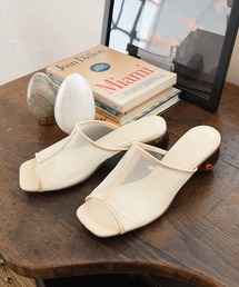 sango | シアーセンターシームクリアボールヒールサンダル(サンダル)