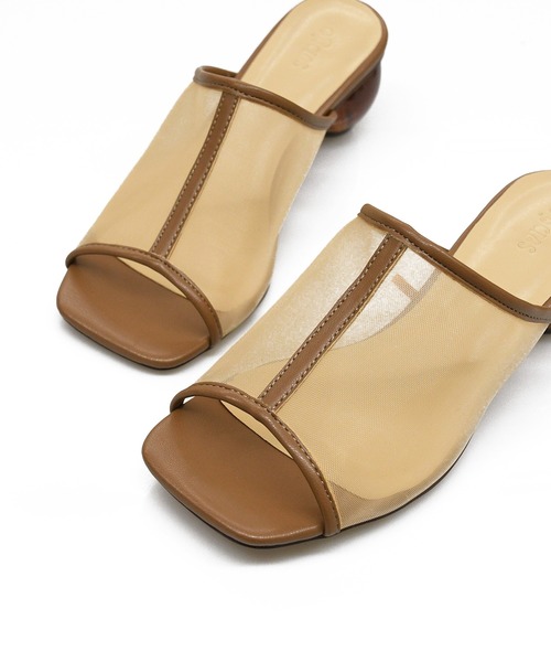 sango（sango）の「シアーセンターシームクリアボールヒールサンダル（サンダル・レディース・ブラック/モカ/ベージュ/グレイッシュベージュ・SS/S/M/L/LL/3L）」の12枚目の写真