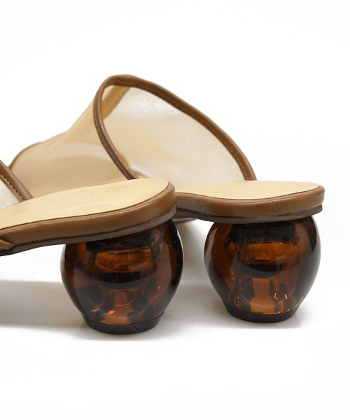 sango（sango）の「シアーセンターシームクリアボールヒールサンダル（サンダル・レディース・ブラック/モカ/ベージュ/グレイッシュベージュ・SS/S/M/L/LL/3L）」の8枚目の写真