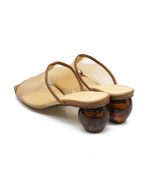 sango（sango）の「シアーセンターシームクリアボールヒールサンダル（サンダル・レディース・ブラック/モカ/ベージュ/グレイッシュベージュ・SS/S/M/L/LL/3L）」の9枚目の写真