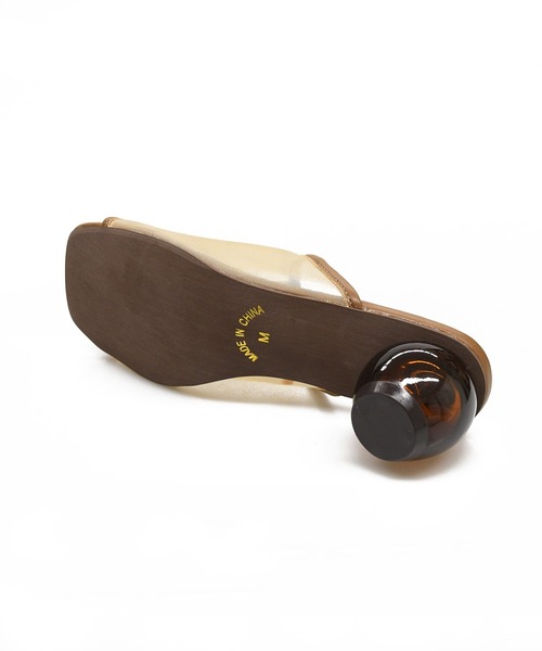 sango（sango）の「シアーセンターシームクリアボールヒールサンダル（サンダル・レディース・ブラック/モカ/ベージュ/グレイッシュベージュ・SS/S/M/L/LL/3L）」の7枚目の写真