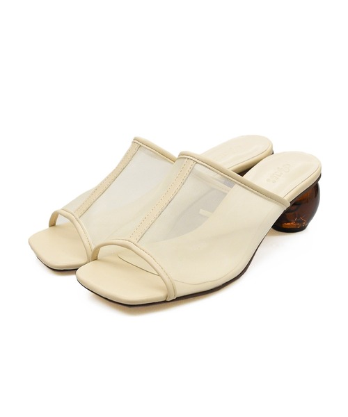 sango（sango）の「シアーセンターシームクリアボールヒールサンダル（サンダル・レディース・ブラック/モカ/ベージュ/グレイッシュベージュ・SS/S/M/L/LL/3L）」の20枚目の写真