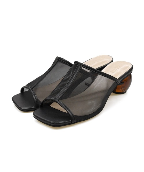 sango（sango）の「シアーセンターシームクリアボールヒールサンダル（サンダル・レディース・ブラック/モカ/ベージュ/グレイッシュベージュ・SS/S/M/L/LL/3L）」の21枚目の写真