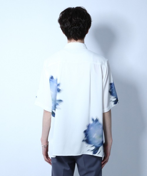 HARE ハレ 花柄 グラフィック デザインシャツ ポリエステル メンズ 半袖 HARE ハレ 花柄 グラフィック デザインシャツ ポリエステル