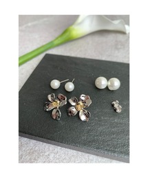 【Mee】4setピアス パールキャッチ付き(MA)