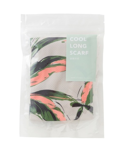 ROPE' PICNIC（ロペピクニック）の「リーフ柄クールロングスカーフ（バンダナ/スカーフ・レディース・オフホワイト/ブルー系その他・FREE）」の6枚目の写真