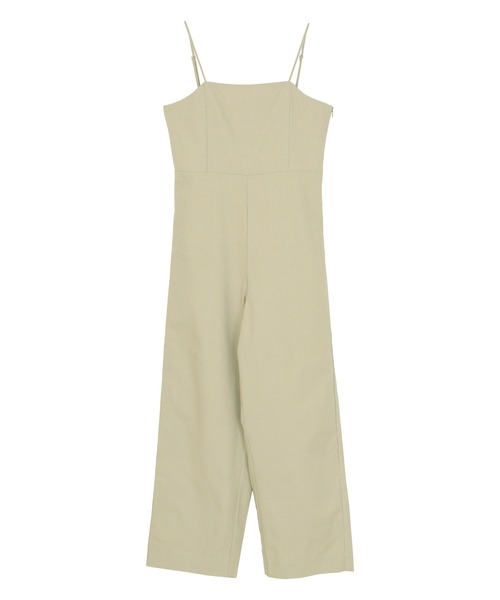 titivate(ティティベイト)の「綿麻サロペット(サロペット/オーバーオール・レディース・ホワイト/ブラック/オリーブ・M)」の4枚目の写真