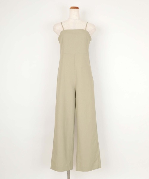 titivate(ティティベイト)の「綿麻サロペット(サロペット/オーバーオール・レディース・ホワイト/ブラック/オリーブ・M)」の10枚目の写真