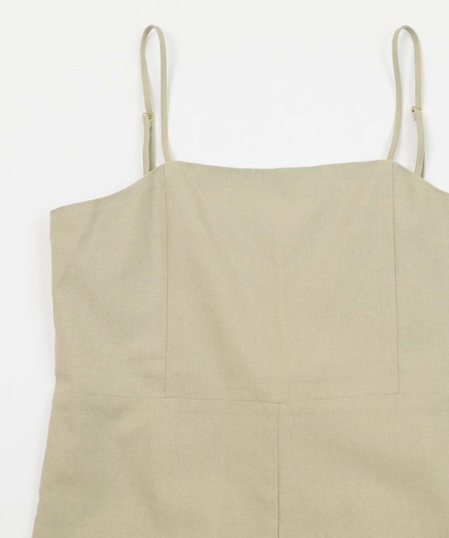 titivate(ティティベイト)の「綿麻サロペット(サロペット/オーバーオール・レディース・ホワイト/ブラック/オリーブ・M)」の13枚目の写真