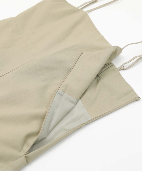 titivate(ティティベイト)の「綿麻サロペット(サロペット/オーバーオール・レディース・ホワイト/ブラック/オリーブ・M)」の14枚目の写真