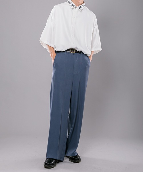 kutir(クティール)の「フラワー刺繍シャツ(シャツ/ブラウス・メンズ・ホワイト/ブラック/ダークグリーン・MEDIUM/LARGE)」の12枚目の写真