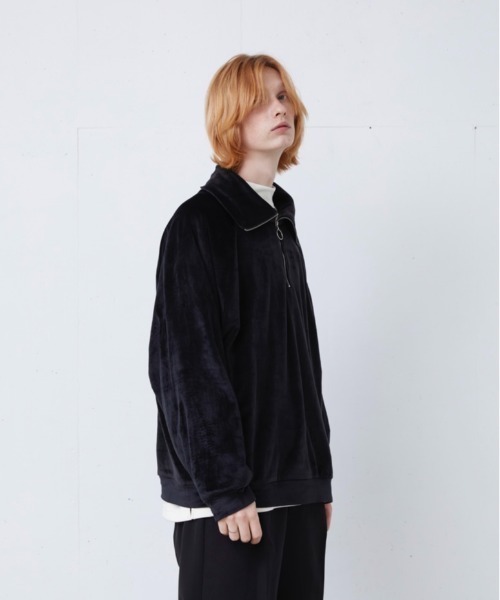 ln fortis（ロンフォルティス）の「ln fortis - ベロアタートルネックスウェット（スウェット・メンズ・ブラック/アイボリー・SMALL/MEDIUM）」の12枚目の写真