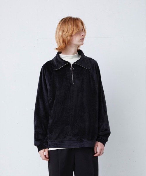 ln fortis（ロンフォルティス）の「ln fortis - ベロアタートルネックスウェット（スウェット・メンズ・ブラック/アイボリー・SMALL/MEDIUM）」の15枚目の写真