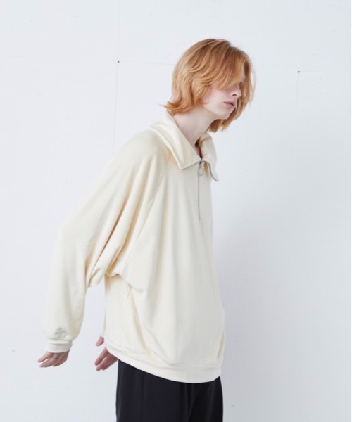 ln fortis（ロンフォルティス）の「ln fortis - ベロアタートルネックスウェット（スウェット・メンズ・ブラック/アイボリー・SMALL/MEDIUM）」の8枚目の写真