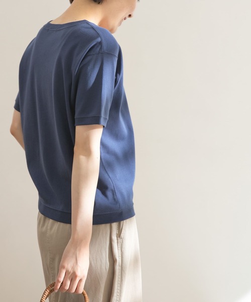 FORK&SPOON（フォークアンドスプーン）の「FORK&SPOON　スムースショートスリーブTシャツ（Tシャツ/カットソー・レディース・ネイビー/オフホワイト/グリーン系その他・ONE）」の5枚目の写真