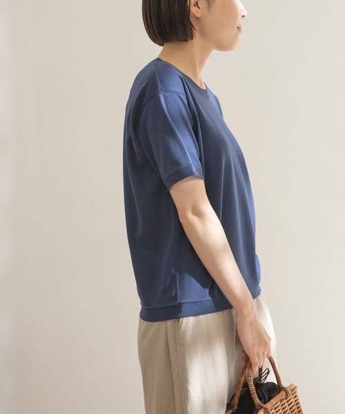 FORK&SPOON（フォークアンドスプーン）の「FORK&SPOON　スムースショートスリーブTシャツ（Tシャツ/カットソー・レディース・ネイビー/オフホワイト/グリーン系その他・ONE）」の6枚目の写真