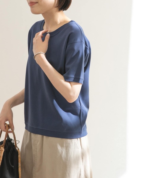 FORK&SPOON（フォークアンドスプーン）の「FORK&SPOON　スムースショートスリーブTシャツ（Tシャツ/カットソー・レディース・ネイビー/オフホワイト/グリーン系その他・ONE）」の8枚目の写真