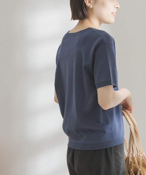 FORK&SPOON（フォークアンドスプーン）の「FORK&SPOON　スムースショートスリーブTシャツ（Tシャツ/カットソー・レディース・ネイビー/オフホワイト/グリーン系その他・ONE）」の11枚目の写真