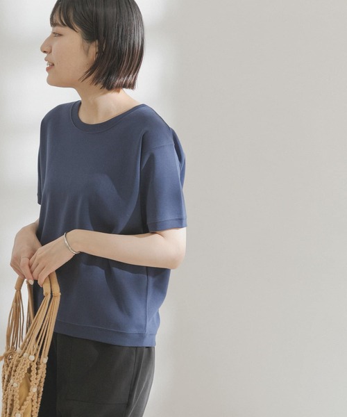 FORK&SPOON（フォークアンドスプーン）の「FORK&SPOON　スムースショートスリーブTシャツ（Tシャツ/カットソー・レディース・ネイビー/オフホワイト/グリーン系その他・ONE）」の12枚目の写真