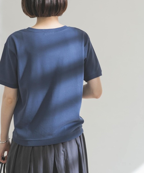 FORK&SPOON（フォークアンドスプーン）の「FORK&SPOON　スムースショートスリーブTシャツ（Tシャツ/カットソー・レディース・ネイビー/オフホワイト/グリーン系その他・ONE）」の15枚目の写真