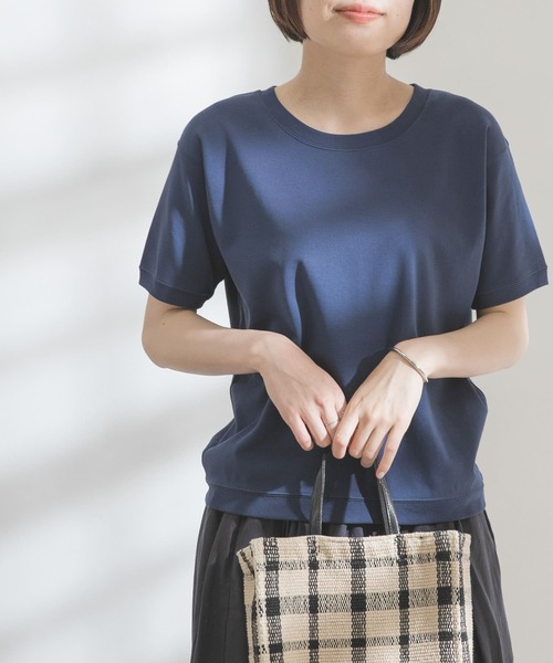 FORK&SPOON（フォークアンドスプーン）の「FORK&SPOON　スムースショートスリーブTシャツ（Tシャツ/カットソー・レディース・ネイビー/オフホワイト/グリーン系その他・ONE）」の16枚目の写真