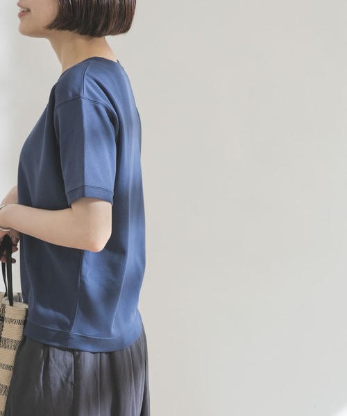 FORK&SPOON（フォークアンドスプーン）の「FORK&SPOON　スムースショートスリーブTシャツ（Tシャツ/カットソー・レディース・ネイビー/オフホワイト/グリーン系その他・ONE）」の17枚目の写真