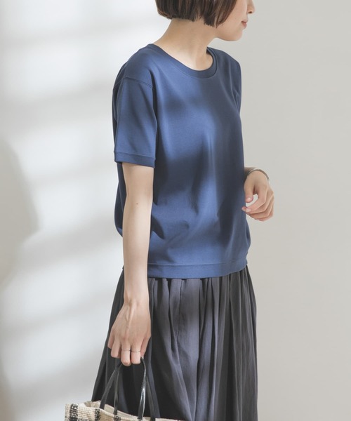 FORK&SPOON（フォークアンドスプーン）の「FORK&SPOON　スムースショートスリーブTシャツ（Tシャツ/カットソー・レディース・ネイビー/オフホワイト/グリーン系その他・ONE）」の18枚目の写真