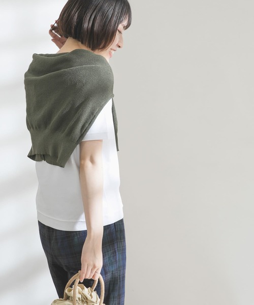 FORK&SPOON（フォークアンドスプーン）の「FORK&SPOON　スムースショートスリーブTシャツ（Tシャツ/カットソー・レディース・ネイビー/オフホワイト/グリーン系その他・ONE）」の21枚目の写真