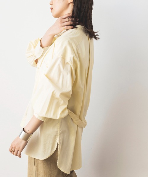 khakito(カーキト)の「袖ボリューム ワークシャツ(シャツ/ブラウス・レディース・ブラック/アイボリー・MEDIUM)」の11枚目の写真